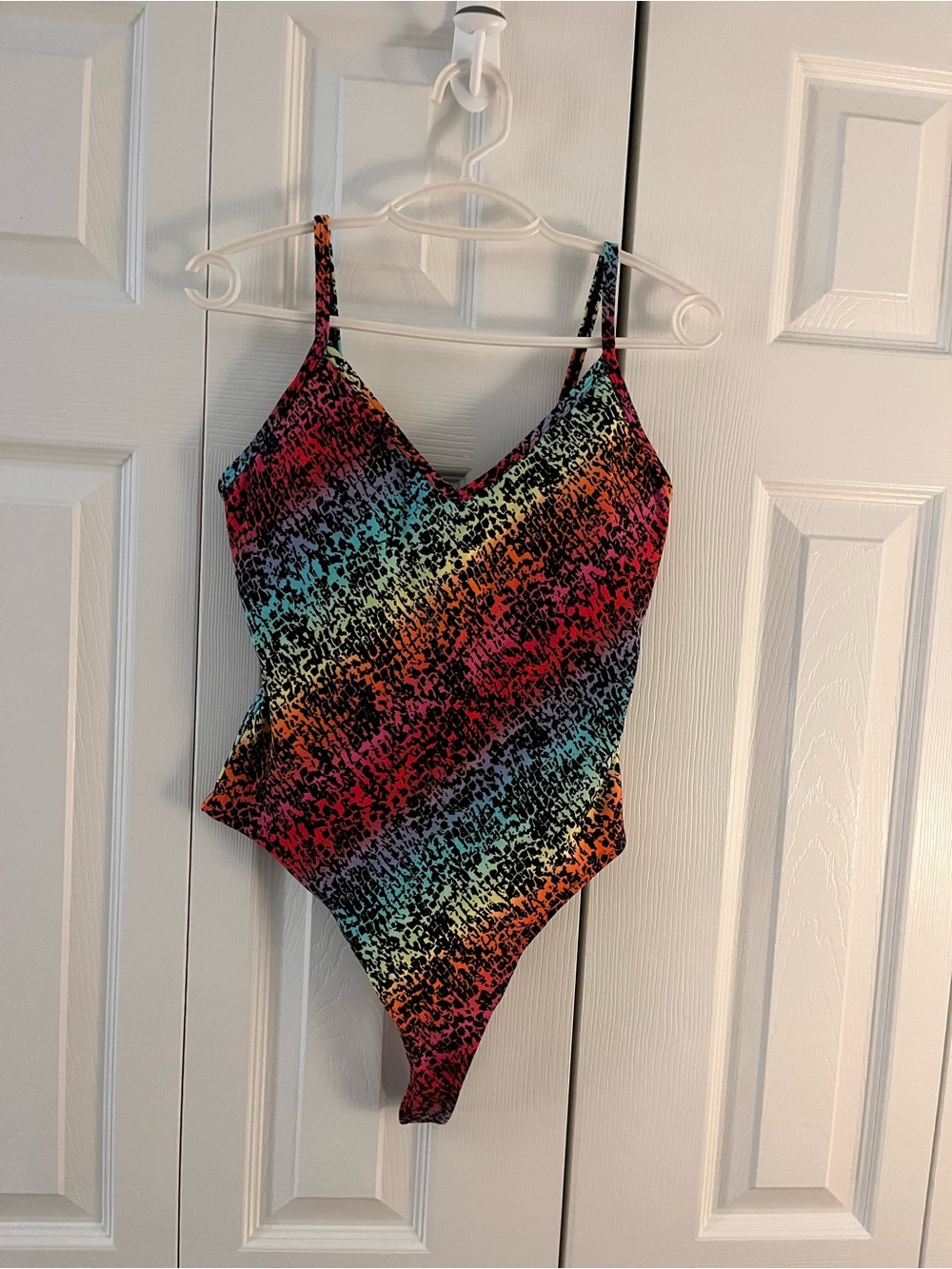 Victoria's Secret Rainbow Multicolor One-Piece bodysuit